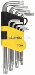 Ключи имбусовые STAYER MASTER Cr-V TORX короткие 9шт. (2743-Н9)  ― inStarCom