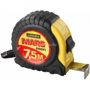 Рулетка в обрезиненном корпусе STAYER "Mars" 34131-075 ― inStarCom