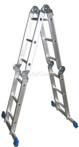 Лестница-трансформер алюминиевая, складная, 4-х секционная, со стабилизатором 4х4 ступ. СИБИН (38851)  ― inStarCom