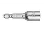 Бита для электроинструмента KRAFTOOL с торцовой головкой Nut Driver, магнитная, 50мм, E 1/4", 10мм, (26391-10)