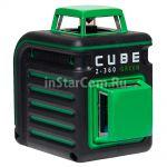 Лазерный уровень ADA Cube 2-360 Green Professional Edition (плюс Набор отвёрток из 16 предметов) 
