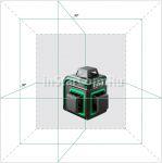 Лазерный уровень ADA Cube 3-360 GREEN Professional Edition (плюс Набор отвёрток из 16 предметов)